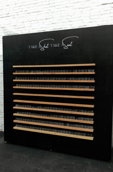 seating chart of food display