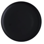 black stoneware plate