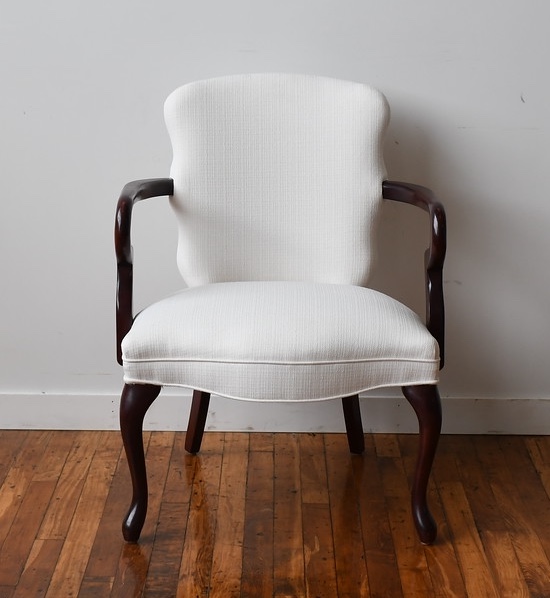 phoebe dining arm chair white