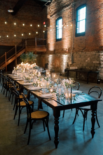 tenk west bank wedding black table