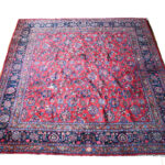 red traditional rug